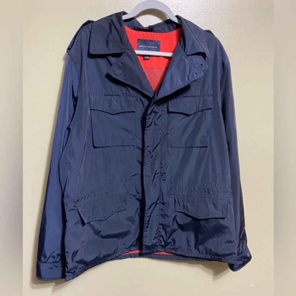 Banana‎ Republic Navy Windbreaker Jacket, Size XL